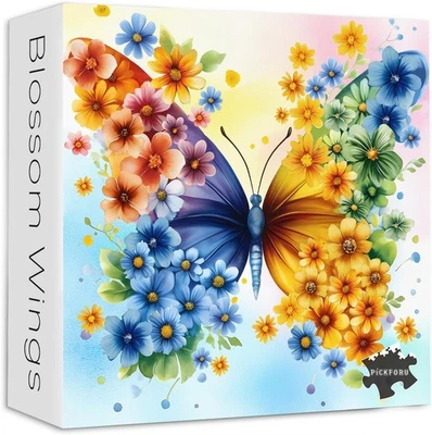 Butterfly Wings 1000 Pc Jigsaw Puzzle, Brand New-Sealed Box! - Image 1 of 4