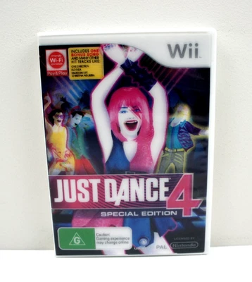 Just Dance 4 Hologram Case Nintendo Wii Game Complete With Manual - Free Post - Image 1 of 4