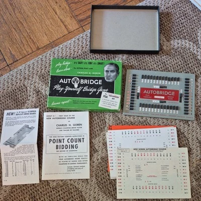Vintage Charles Goren Auto Bridge 1950s Play Yourself Bridge Complete w/box - Image 1 of 4
