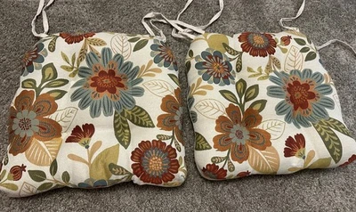 Cojines para silla de comedor floral melodía multicolor nuevos sin etiquetas Foto 1 de 4