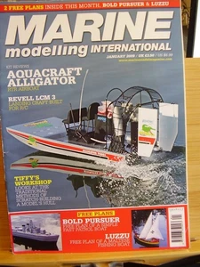 MARINE MODELLING INTERNATIONAL MAG JANUARY 2009 & 2 PLANS BOLD PURSUER AND LUZZU - Picture 1 of 5