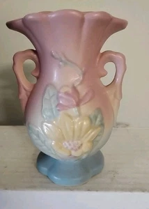 Vintage Rumpf Keramik Magnolie Vase 5" siehe Bilder.  Box #9 - Bild 1 von 7