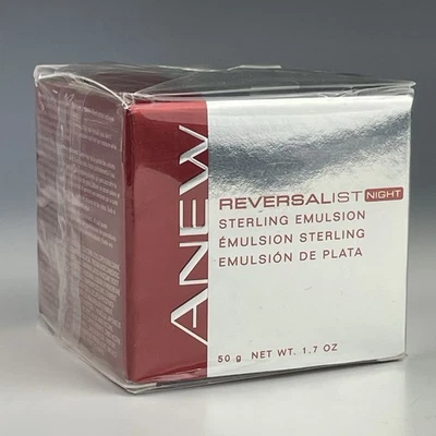 Crema antienvejecimiento Avon Anew Reversalist Night Sterling emulsión 1,7 oz nueva en caja Foto 1 de 4