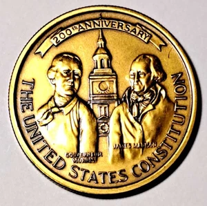 Medallic Art Co. 1787-1987 200th Anniversary of the US Constitution Bronze Medal - Picture 1 of 3
