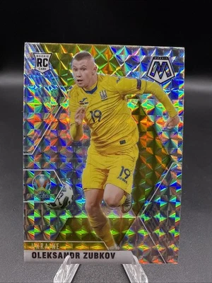2021 Panini Mosaic UEFA Euro Oleksandr Zubkov Silver Prizm Rookie #189 Ukraine - Image 1 of 2