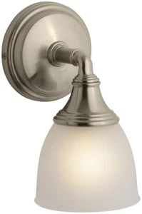 Open! KOHLER Devonshire® Single Sconce Light Vibrant Brushed Bronze (K-10570-BV) - Picture 1 of 4