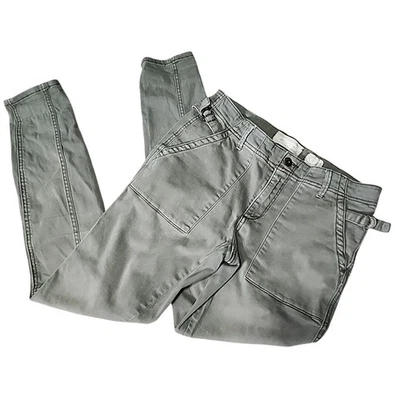 Hei Hei Utility Pants 27 Olive Green Casual Skinny Pockets Neutral Mid Rise - Image 1 of 4