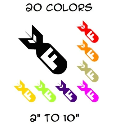 FC DECALS+ F Bomb Sticker Vinyl Decal Drift Race Car Window Funny Euro Illest Ill Japan Jdm