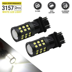 Syneticusa 3157 LED 6000K White Reverse Turn Signal Parking Backup Light Bulbs - Bild 1 von 6