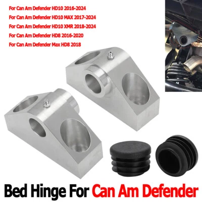 Billet Dump Bed Hinge For 2016-2024 Can Am Defender HD10 Max XMR HD8 Max HD8 Foto 1 de 4