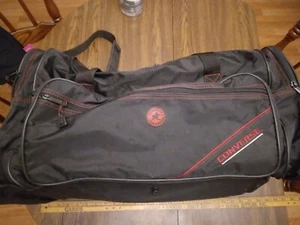 VINTAGE BLACK CONVERSE DUFFEL BAG RETRO USED SPORTS GYM TRAVEL STORAGE SKATER!!! - Picture 1 of 7