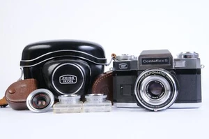 Zeiss Ikon Contaflex S + Tessar 2.8 / 50mm + Pro-Tessar 1:1 FOTO JESCHNER KASSEL - Imagen 1 de 7