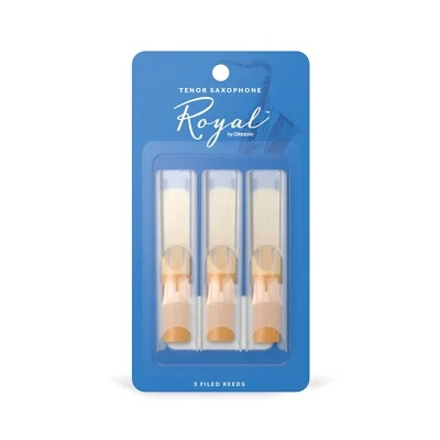 3-Pack Rico Royal Tenor Saxophone Reeds Strength 2.5 Sax