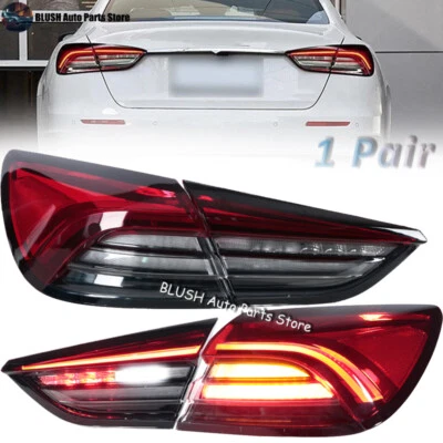1 Pair LED Tail light For Maserati Quattroporte 2013-2021 Rear Brake Stop Lamp Foto 1 de 4