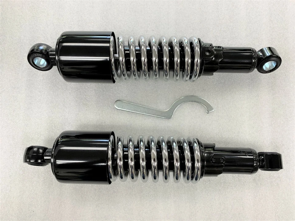 Amortecedores Triumph Speedmaster America Bobber preto cromado 11" - Imagem 1 de 1