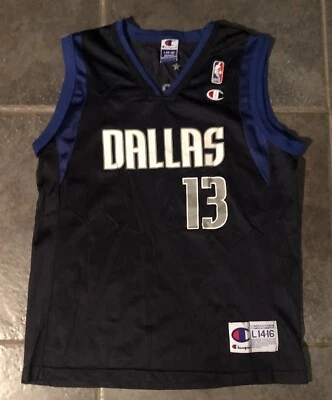 Camiseta deportiva juvenil DALLAS MAVERICKS Steve NASH 90 vintage CAMPEÓN talla grande 14-16 Foto 1 de 4