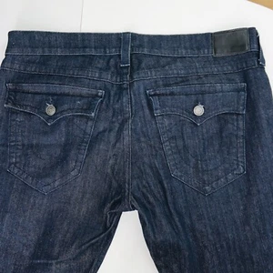 True Religion Men's SZ 42/32 Ricky Flap Relaxed Indigo Stretch Jeans  Denim - Picture 1 of 17