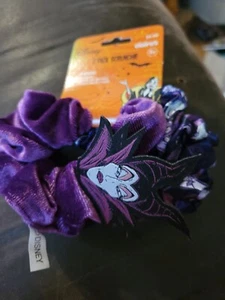 NEU Claires 2er Pack Haarschmuck Scrunchie Disney Maleficent Halloween  - Bild 1 von 5