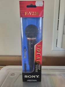 Sony Dynamic Microphone F-V220, New unopened in box. Uni-directional. Black - Picture 1 of 2