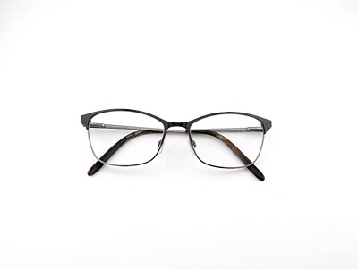 Anteojos Ellen Tracy, solo monturas, Procida, 53-16-140, metal, negro/plateado Foto 1 de 4