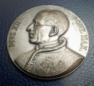 1955 RIO DE JANEIRO XXXVI Congresso Eucaristico / PIVS XII Pope Max - Medal 50mm - Picture 1 of 2