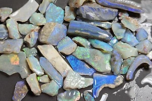 Opal Rough Parcel Mixed Fields Blue Green Purple Lapidary 108 CaratsAustralian - Picture 1 of 24
