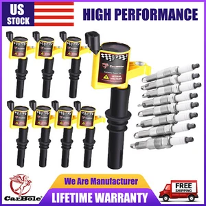 8x Ignition Coil & Spark Plugs For 2004 2005 2006-2010 FORD F150 F250 6.8L 5.4L - Picture 1 of 12