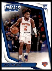 2021-22 Chronicles Threads Miles McBride RC New York Knicks #84 - Picture 1 of 2