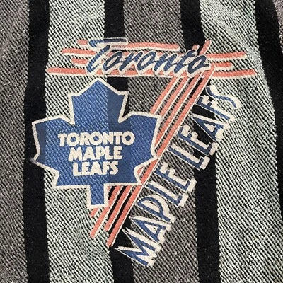 Vintage Toronto Maple Leafs Sweater Poncho Baja Hoodie XL - Image 1 of 4