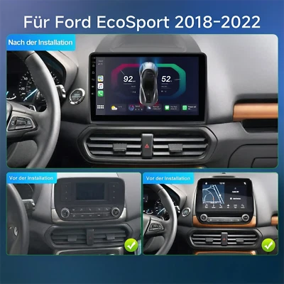 KHH Für Ford EcoSport 2018-2022 Android 13 Carplay Autoradio BT GPS Navi DAB+ 2+64GB