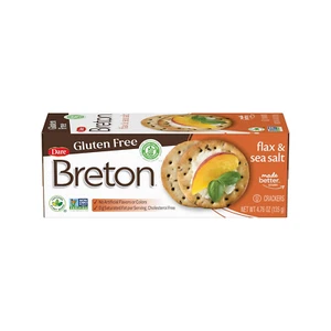 Bretonische glutenfreie Cracker, Original mit Flachs, 4,76 Unzen, 1er Pack - Bild 1 von 12