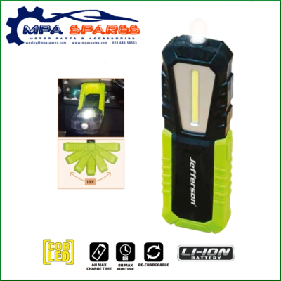 JEFFERSON 420 LUMENS RECHARGEABLE COB LED INSPECTION LAMP - COB LED - Image 1 of 2