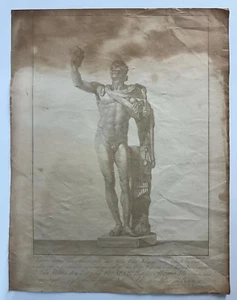 Antiguo grabado de 1786 Fauno di rosso de Franco Piranesi y Tomasso Piroli - Imagen 1 de 7