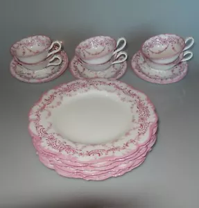 Cauldon Set of Six Cups and Saucers and Six Luncheon Plates Pattern K7857 - Picture 1 of 16