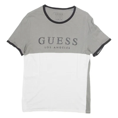 Camiseta masculina vintage GUESS cinza anos 90 M - Imagem 1 de 4