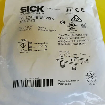 1PC New Sick IME12-04BNSZW2K Proximity Sensor Free Shipping IME1204BNSZW2K - Image 1 of 2