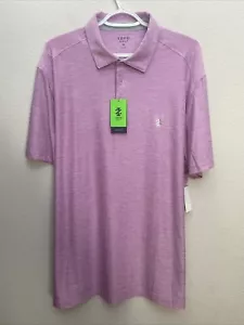 NEW IZOD Golf Men's Polo Shirt XL Pink Short Sleeve UPF 50 $60 - Picture 1 of 11