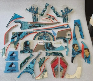 WILLIAMS TERMINATOR 2 Pinball Machine INCOMPLETE PLASTIC Set #9606 - AS IS - Picture 1 of 7