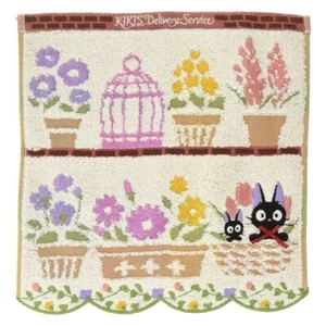 Studio Ghibli Kiki's Delivery Service Face Towel Favorite Flowers - Picture 1 of 1