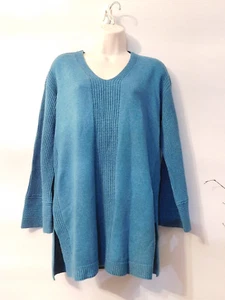 Maglione Loft Acciaio Blu Scollo V Piccolo - Foto 1 di 6
