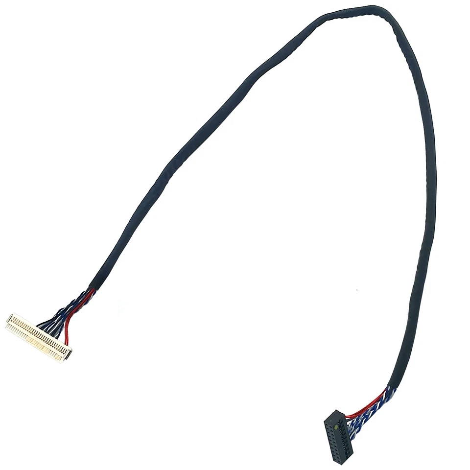 LVDS Video Cable FIX 30pin 1 Channel LCD Board Display Panel Connector D6 30P - Image 1 of 4