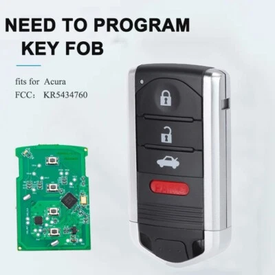 Smart Key Fob Para KR5434760 ACURA ILX 2013 2014 Controle Remoto Carro Fob 315MHz 4 Botões - Imagem 1 de 4