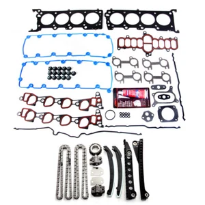 New Timing Chain Kit Cover Gasket Set Fits E-150 E-250 Econoline F-150 5.4L SOHC - Picture 1 of 12