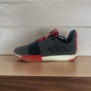 Adidas Harden Vol 3 Shoes Sneakers Mens Size 10 Black Scarlet White Lucky AQ0034 - Picture 1 of 13