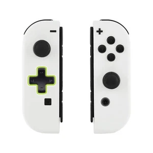 Custom White Dpad Version Shell Case W/ Full Buttons for Nintendo Switch Joy con - Picture 1 of 11
