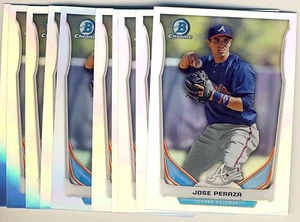 (16) 2014 Bowman Chrome Draft Refractor JOSE PERAZA Rookie LOTE Braves TP31 - Imagen 1 de 1