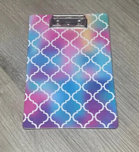 Mini Clipboard, Clipboard 6x9 Inch Pretty Cute mermaid colors (sealed) - Picture 1 of 2