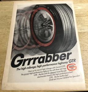 1967 GENERAL TIRE / HOOVER PORTABLE VACUUMS - Vintage Print Ads 2-seitig - Bild 1 von 2