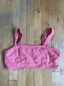 Women's American Eagle boho Bandanna Crip Top Coral size medium - Picture 1 of 4