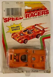 NEW M Shimmel Son INC RARE Speed Racers Die-Cast Car 1:60 scale Rolling Wheels - Picture 1 of 4
